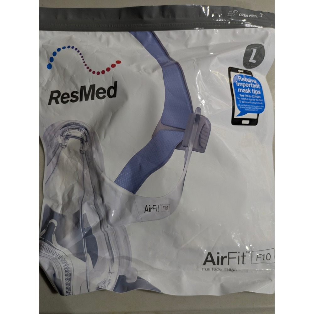 ResMed AirFit F10 Full Face Mask Size Large 63103 New Sealed Mask